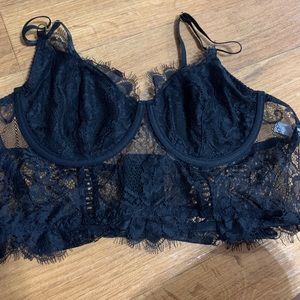 black lace bra